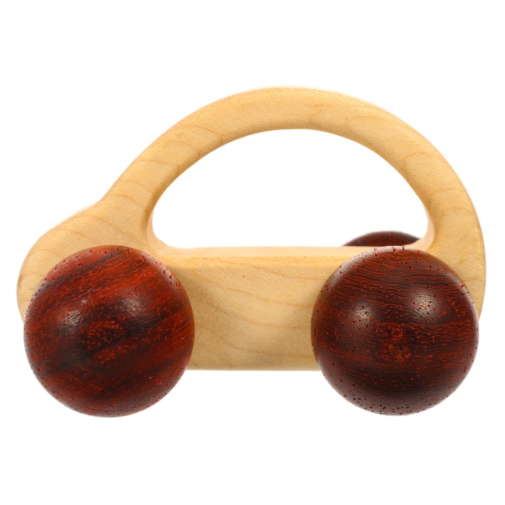 BESPORTBLE Wooden Hand Push Car for Sturdy Maple Vehicle Grasping and Finger Flexibility Trainer Enhances Hand Eye Coordination and Imagination Development Educational Plaything