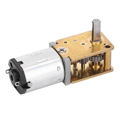 1218GE-N20 Mini Gear Motor, 3V 6V DC, Metal Worm Gear Reducer, Multiple Speed Options 16-70 RPM, Brush Motor for Electronic Devices