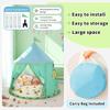 Acamina Play Tent for Kids,Space Rocket Ship TentChildren Pop Up Foldable Tents Playhouse Indoor Outdoor Games PartyBirthday Toy for Boys GirlsPrincess Prince Castle Teepee Gift (Green) view 3