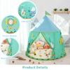 Acamina Play Tent for Kids,Space Rocket Ship TentChildren Pop Up Foldable Tents Playhouse Indoor Outdoor Games PartyBirthday Toy for Boys GirlsPrincess Prince Castle Teepee Gift (Green) view 4