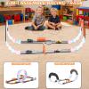 2-in-1 Slot Car Race Track Sets - Electric Race Car Track with 2 High-Speed Racing Cars, Dual Racing Game Lap Counter Circular Overpass Tracks, Remote Control Cars Toys/Gift for Boys Kids Ages 8-12 view 2