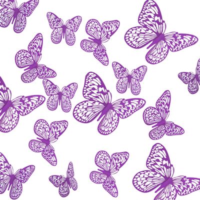 12-Pack Purple Butterfly Cake Toppers - 3D Butterfly Cake Decorations - Shimmering Galaxy Party Supplies for Birthday & Magical Events