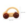 TOYANDONA Wooden Hand Push Car with Rounded Edges Maple Grasping for Fine Motor Skills and Hand Eye Coordination Development view 2
