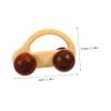 Abaodam Wooden Car for Grasping and Fine Motor Skills Development Hand Grip Plaything with Maple and Rounded Corners Friendly for Easy Holding and Safe Rolling Entertainment view 2