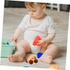 Abaodam Wooden Car for Grasping and Fine Motor Skills Development Hand Grip Plaything with Maple and Rounded Corners Friendly for Easy Holding and Safe Rolling Entertainment view 4