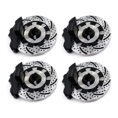 AMZRC 4Pcs Metal Disc Brake Rotors & Calipers 8567 8569 Upgrade Part for Rc Car 1/7 Traxxas UDR Unlimited Desert Racer 85076-4 85086-4