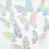 12-Pack Dreamy Silver Butterfly Cupcake Toppers - 3D Folding Butterfly Cake Decorations - Elegant Glitter Party Supplies for Birthdays & Weddings view 1