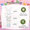 12-Pack Dreamy Silver Butterfly Cupcake Toppers - 3D Folding Butterfly Cake Decorations - Elegant Glitter Party Supplies for Birthdays & Weddings view 4