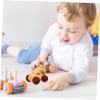 BESPORTBLE Wooden Hand Push Car with Rounded Edges for Safe Grasping and Exercising Smooth Sanded Maple Vehicle for Imaginative Play and Grip Development view 3
