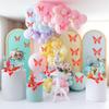 12-Pack Red Butterfly Cupcake Toppers - 3D Folding Butterfly Cake Decorations - Elegant Party Supplies for Birthday, Wedding & Valentine's Day view 3