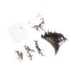 Beaupretty Clear Action Figure Stand with Fire Effect Base Flexible Model Bracket for Displaying Dolls and Series Models Multi Connectable Support Rack for Home and Store Use view 1
