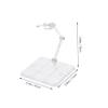 Beaupretty Clear Action Figure Stand with Fire Effect Base Flexible Model Bracket for Displaying Dolls and Series Models Multi Connectable Support Rack for Home and Store Use view 2