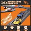 2-in-1 Slot Car Race Track Sets - Electric Race Car Track with 4 High-Speed Racing Cars, Dual Racing Game Lap Counter Circular Overpass Tracks, Remote Control Cars Toys/Gift for Boys Kids Ages 8-12 view 4