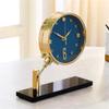 YWMLFZ Table Table Bell Clock is Placed in The Metal Living Room view 3