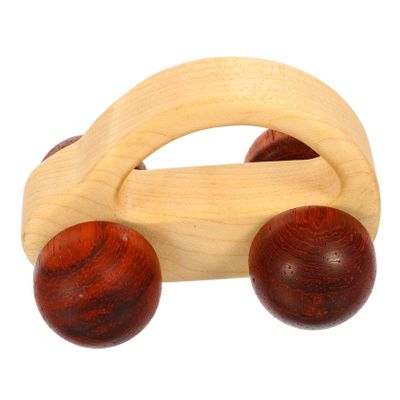 Milisten Grasp Wooden Car for Fine Motor Skill Development Lightweight Maple Handheld Push Vehicle with Smooth Rounded Edges Grasp Training Plaything for Early Childhood Development