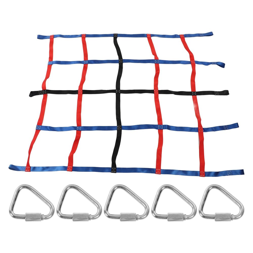3 Colors Climbing Net for Kids 661lb Load Bearing 6.1x4.8ft High Strength Polyester Climbing Cargo Net for Outdoor
