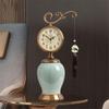 YWMLFZ Bell Living Room Household Desktop Retro Chinese Quartz Clock Pendulum Clock Silent view 4