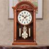 YWMLFZ Solid Wooden Clock Home Retro Clock Desktop Silent Time Study Chinese view 2