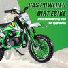 50cc Kids Dirt Bike for 8-14 Years Old, Gas-Powered Mini Dirt Bike & Pit Bike Motorcycle, 330LBS Max Load, Front/Rear Disc Brakes, Off-Road Mini Motorcycle for Boys & Girls view 2