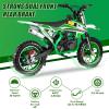50cc Kids Dirt Bike for 8-14 Years Old, Gas-Powered Mini Dirt Bike & Pit Bike Motorcycle, 330LBS Max Load, Front/Rear Disc Brakes, Off-Road Mini Motorcycle for Boys & Girls view 4