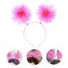 Beaupretty Pompom Headband for Women Flexible Bopper Hair Hoop Party Favor Birthday Valentines Day Year Accessories Pink Ball Headwear view 4