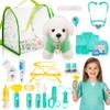 Doctor Kit for Toddlers 3-5, Kids Doctors Pretend Play Set with Plush Dog, Toy Stethoscope Veterinarian Playset for Girls Boys Role Play Vet Kits Christmas Birthday Gift Aged 3 4 5 6 7 Years view 1