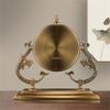 YWMLFZ Metal Plated Copper Seat Bell Sitting Room Quartz Clock Ornaments Chinese Desktop Desktop Clock view 4