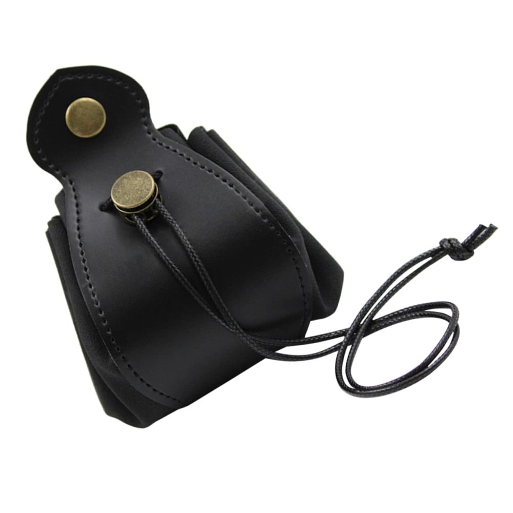 Abaodam Small Leather Dice Bag Portable Drawstring Dice Organizer Pouch for Game Cards Coins and Small Items Scratch Resistant Storage Case for Tabletop Players