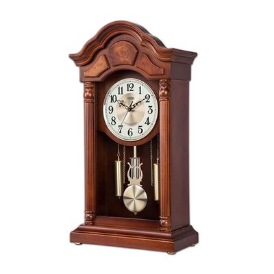 YWMLFZ Solid Wooden Clock Home Retro Time Clock Mute Chinese Bell Clock