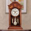YWMLFZ Solid Wooden Clock Home Retro Time Clock Mute Chinese Bell Clock view 2