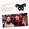 Abaodam Halloween Ox Horn Mask Lightweight Masquerade Half Face Costume Accessory for Party Cosplay and Halloween Decorations view 2