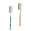 Baluue 2Pcs Multipurpose Long Handle Bottle Brush with Soft Sponge Head Portable Lightweight Cup Cleaner for Water Bottles Tumblers and Travel Use and Pink view 1