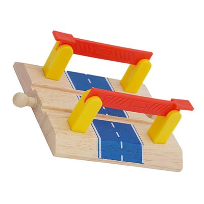 Beaupretty Train Track Accessories Station Barrier Model Smooth Polished Railway Roadblock for DIY Train Playsets Interactive for Backyard Garden Playroom Use Compatible with Major Brands