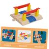 Beaupretty Train Track Accessories Station Barrier Model Smooth Polished Railway Roadblock for DIY Train Playsets Interactive for Backyard Garden Playroom Use Compatible with Major Brands view 3
