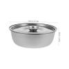 Beaupretty Stainless Steel Bowl with Lid Portable Food Container for Eating Bowl for Home and Kindergarten Use view 2