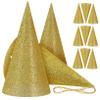 BESPORTBLE 12 Pcs Glitter Birthday Hats for Adults and Conical Party Headwear with Chic Sparkle Surface Festive Decoration for Birthdays and Celebrations Fun Gift view 1