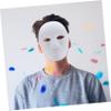 Abaodam 9pcs White DIY Paintable Masquerade Masks Unpainted Paper Pulp Cosplay Accessories for Carnival Halloween Role Playing Parties Suitable for Men Women Includes Male Female Peking view 4