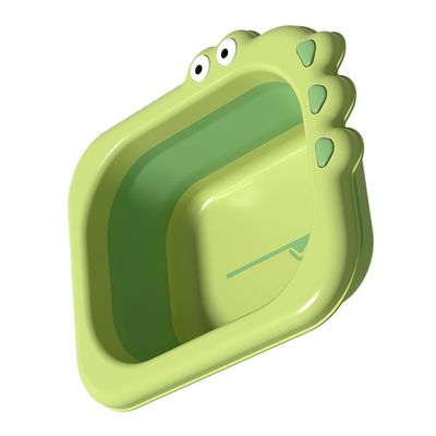 Beatifufu Thickened Foldable Wash Basin Green Washbasin Compact Bath Container for Newborns Kitchen Bathroom Multifunctional Gift Choice
