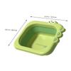 Beatifufu Thickened Foldable Wash Basin Green Washbasin Compact Bath Container for Newborns Kitchen Bathroom Multifunctional Gift Choice view 4