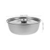 Toyvian Stainless Steel Bowl with Lid Portable Food and Soup Container Feeding Bowl for Safe and Versatile for Home Go Use Capacity view 2