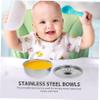 Toyvian Stainless Steel Bowl with Lid Portable Food and Soup Container Feeding Bowl for Safe and Versatile for Home Go Use Capacity view 3