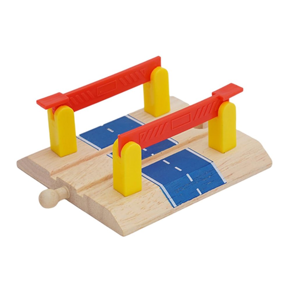 BESPORTBLE Train Track Railing Barrier Accessory Railway Barricade Model for Train Scene Simulation Roadblock for Fine Motor Skill Development