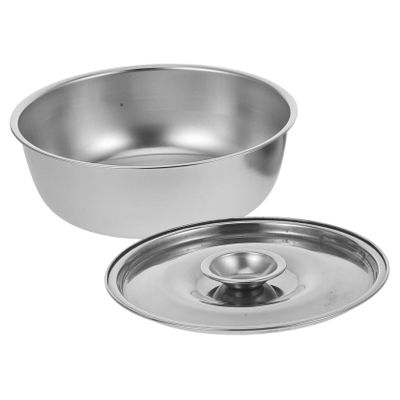 Milisten Stainless Steel Bowl with Lid Food Container for Kindergarten and Home Use Portable Easy to Clean Serving Bowl