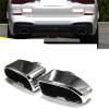Compatible for X3X4G01G02 exhaust tip modification of the car's square mouth tail throat square tail nozzle 18 to 21(Black pair) view 2