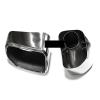 Compatible for X3X4G01G02 exhaust tip modification of the car's square mouth tail throat square tail nozzle 18 to 21(Black pair) view 3
