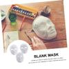 BESPORTBLE 9pcs DIY White Paintable Paper Masks for Masquerade Party Hand Painted Blank Face Masks for Carnival Halloween Role Playing Includes Male Female and Peking Opera Designs view 2