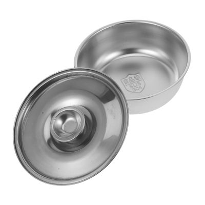 Milisten Stainless Steel Bowl with Lid Safe Eating Bowl for Kindergarten and Home for Soup Snacks and Meals