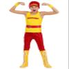 WWE Hulk Hogan Boys Costume with Shirt, Pants Belt, Bandana, and Wrist Cuffs for Kids | Wresting Halloween Outfit X-Large view 1