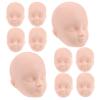 Abaodam 10pcs DIY Practice Makeup Doll Heads Lightweight Decorative Doll Faces for Crafting and Makeup Tool and Home Decor view 1