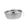 KESYOO Stainless Steel Bowl with Lid Food Container for Household Soup and Snack Bowl Multipurpose Feeding Dish for Home and Kindergarten Use view 2